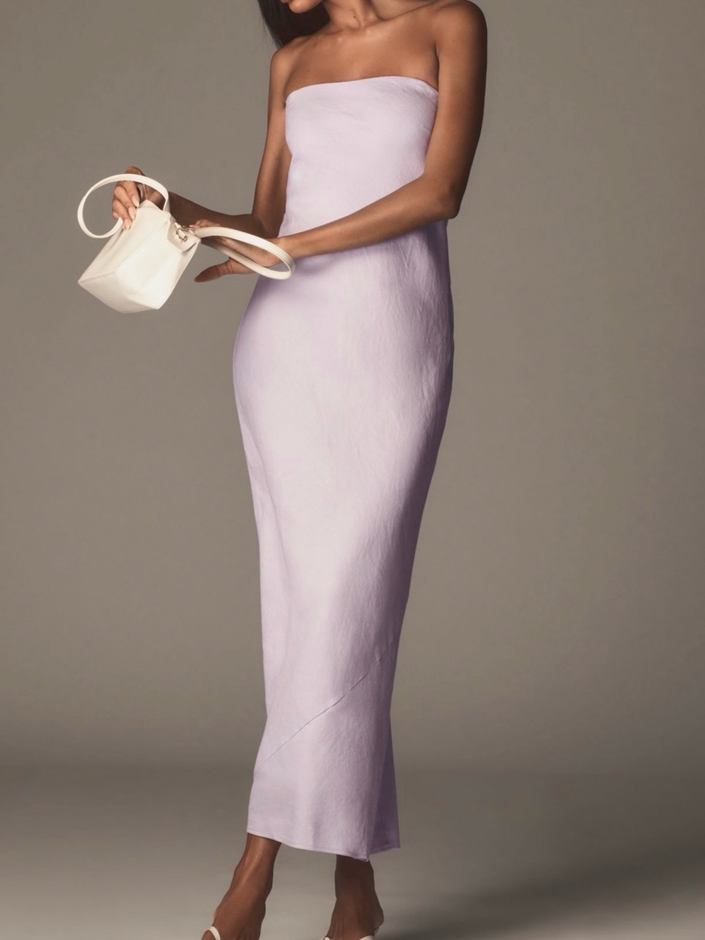 Anthropologie Strapless Maxi Dress in lavender Size XS NWT - Tilda - Picture 14 of 14